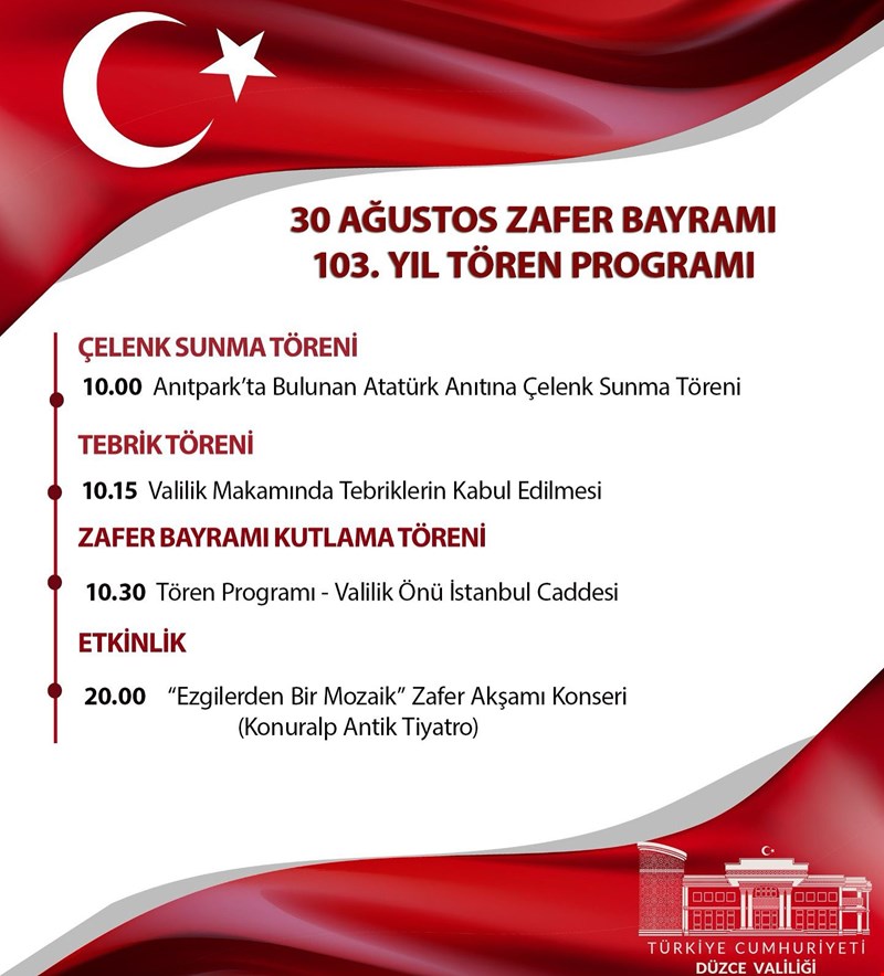 VALİ SELÇUK ASLAN’IN 30 AĞUSTOS ZAFER BAYRAMI MESAJI