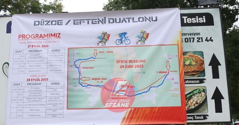 Efteni Gölü’nde Spor ve Doğanın Buluştuğu Heyecan Dolu Duatlon