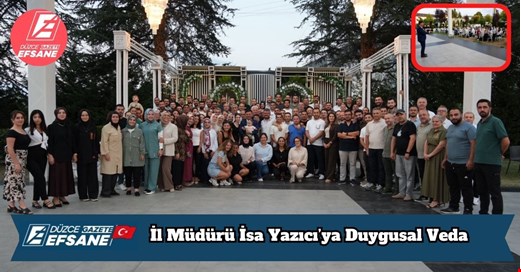 İl Müdürü İsa Yazıcı’ya Duygusal Veda