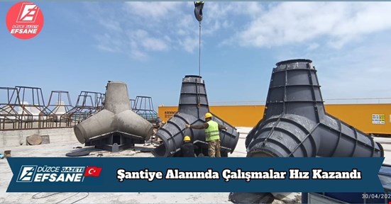 Şantiye Alanında Çalışmalar Hız Kazandı