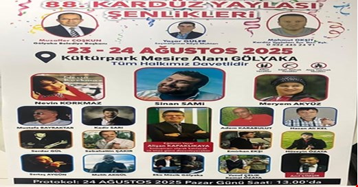 88. KARDÜZ YAYLA ŞENLİĞİ TARİHİ BELLİ OLDU