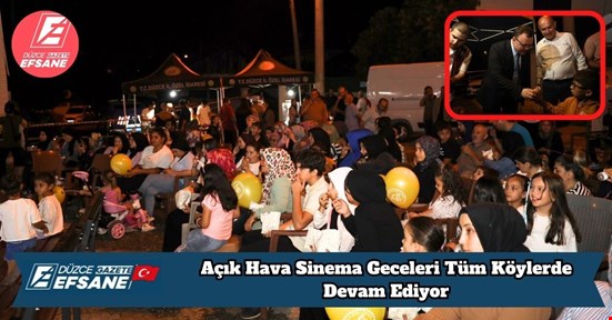 Açık Hava Sinema Geceleri Tüm Köylerde Devam Ediyor