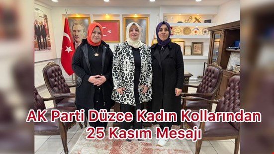AK Parti Düzce Kadın Kollarından 25 Kasım Mesajı