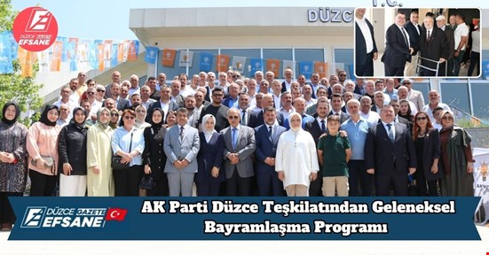 AK Parti Düzce Teşkilatından Geleneksel Bayramlaşma Programı