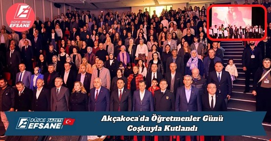Akçakoca’da Öğretmenler Günü Coşkuyla Kutlandı