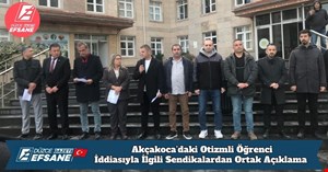 Akçakoca’daki Otizmli Öğrenci İddiasıyla İlgili Sendikalardan Ortak Açıklama