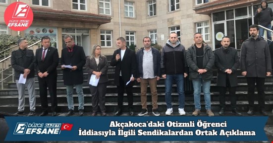Akçakoca’daki Otizmli Öğrenci İddiasıyla İlgili Sendikalardan Ortak Açıklama