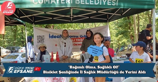 “Bağımlı Olma, Sağlıklı Ol!” Bisiklet Şenliğinde İl Sağlık Müdürlüğü de Yerini Aldı