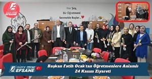 Başkan Fatih Ocak’tan Öğretmenlere Anlamlı 24 Kasım Ziyareti