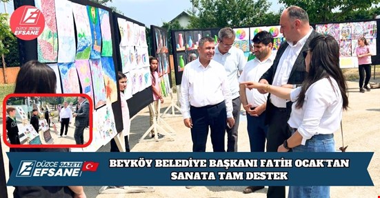 BEYKÖY BELEDİYE BAŞKANI FATİH OCAK’TAN SANATA TAM DESTEK