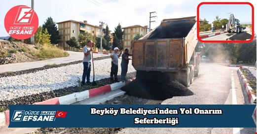 Beyköy Belediyesi’nden Yol Onarım Seferberliği