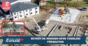BEYKÖY’DE MODERN SPOR TESİSLERİ YÜKSELİYOR