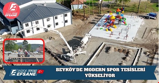 BEYKÖY’DE MODERN SPOR TESİSLERİ YÜKSELİYOR