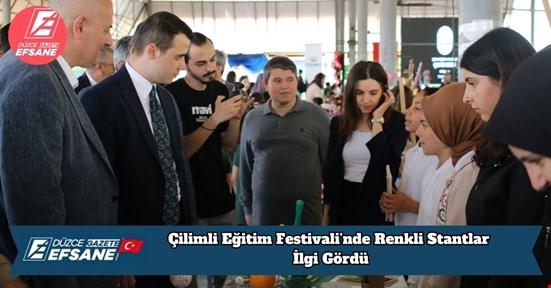 Çilimli Eğitim Festivali’nde Renkli Stantlar İlgi Gördü