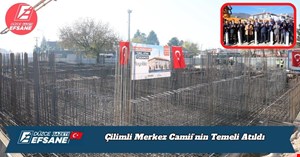 Çilimli Merkez Camii’nin Temeli Atıldı