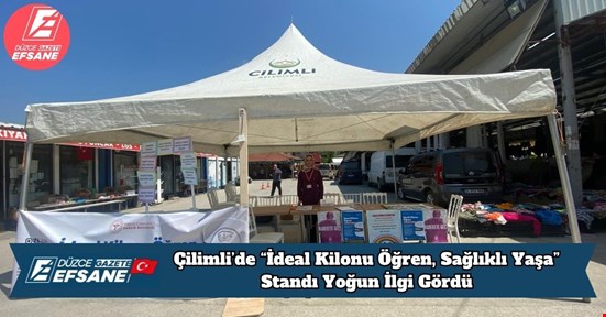 Çilimli’de “İdeal Kilonu Öğren, Sağlıklı Yaşa” Standı Yoğun İlgi Gördü