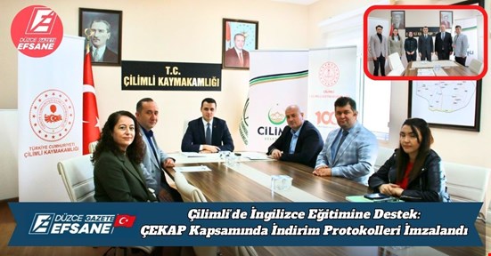 Çilimli’de İngilizce Eğitimine Destek: ÇEKAP Kapsamında İndirim Protokolleri İmzalandı