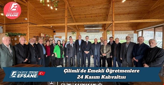 Çilimli’de Emekli Öğretmenlere 24 Kasım Kahvaltısı