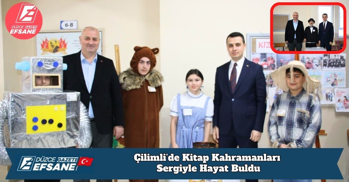 Çilimli’de Kitap Kahramanları Sergiyle Hayat Buldu