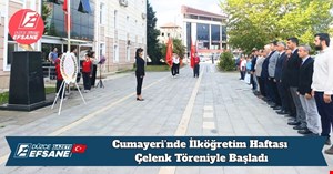 Cumayeri’nde İlköğretim Haftası Çelenk Töreniyle Başladı