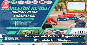 Cumayeri’nde Pedallar Bağımlılıkla Mücadele İçin Dönüyor