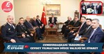 CUMHURBAŞKANI YARDIMCISI CEVDET YILMAZ’DAN DÜZCE VALİLİĞİ’NE ZİYARET