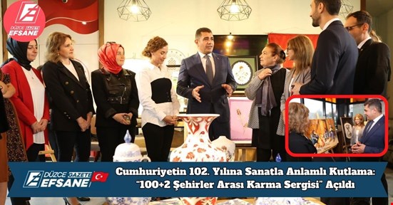 Cumhuriyetin 102. Yılına Sanatla Anlamlı Kutlama: “100+2 Şehirler Arası Karma Sergisi” Açıldı