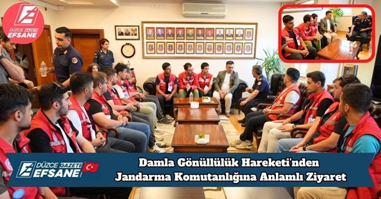 Damla Gönüllülük Hareketi’nden Jandarma Komutanlığına Anlamlı Ziyaret