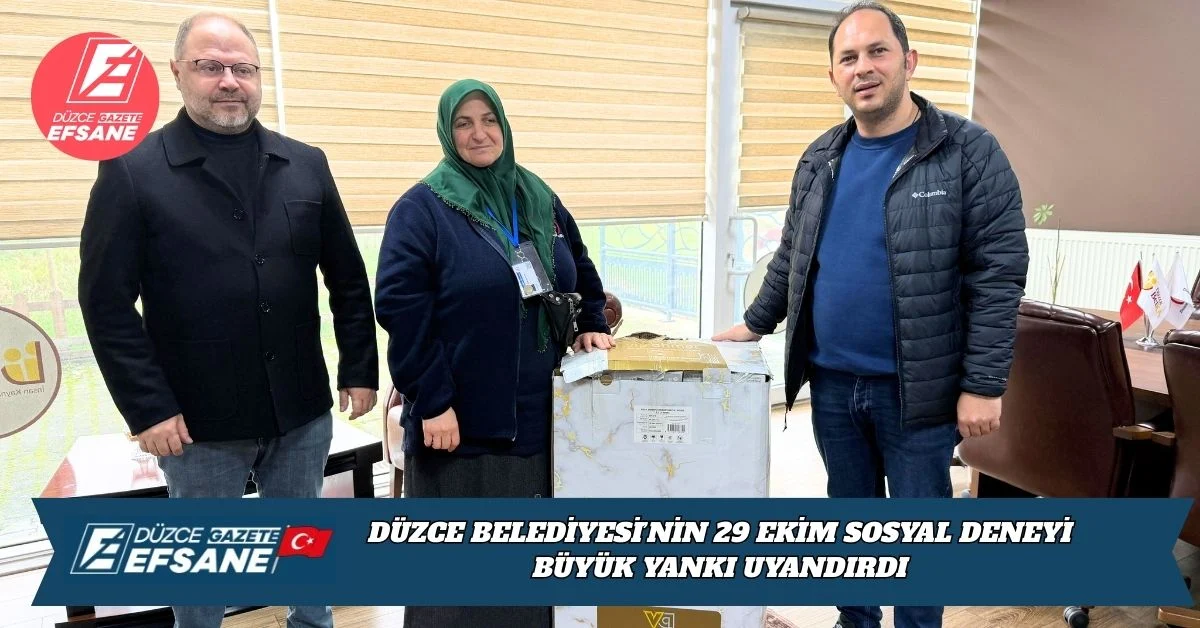 DÜZCE BELEDİYESİ’NİN 29 EKİM SOSYAL DENEYİ BÜYÜK YANKI UYANDIRDI