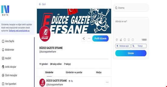 DÜZCE GAZETE EFSANE ARTIK NEXT SOSYAL’DE!