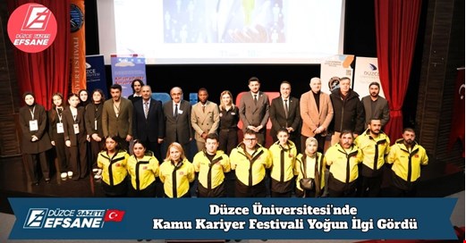 Düzce Üniversitesi’nde Kamu Kariyer Festivali Yoğun İlgi Gördü