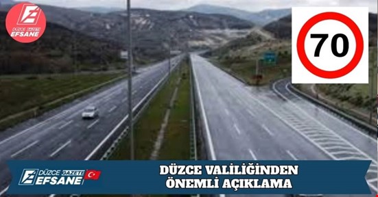 DÜZCE VALİLİĞİNDEN ÖNEMLİ AÇIKLAMA