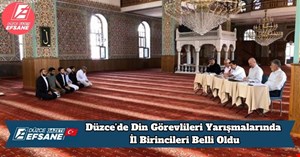Düzce’de Din Görevlileri Yarışmalarında İl Birincileri Belli Oldu