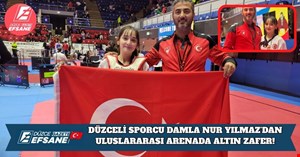 DÜZCELİ SPORCU DAMLA NUR YILMAZ’DAN ULUSLARARASI ARENADA ALTIN ZAFER!
