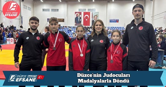 Düzce’nin Judocuları Madalyalarla Döndü