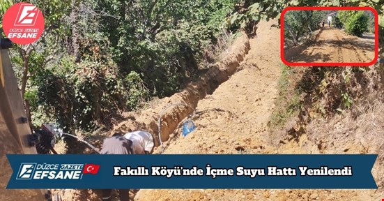 Fakıllı Köyü’nde İçme Suyu Hattı Yenilendi