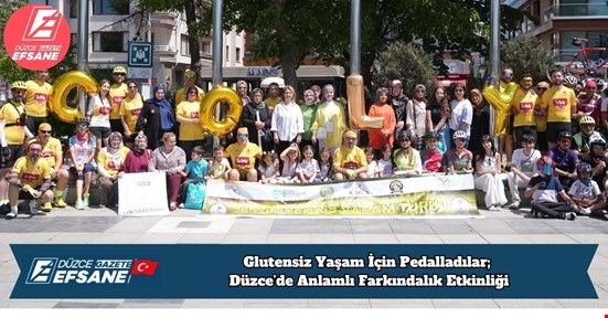 Glutensiz Yaşam İçin Pedalladılar; Düzce’de Anlamlı Farkındalık Etkinliği