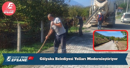 Gölyaka Belediyesi Yolları Modernleştiriyor