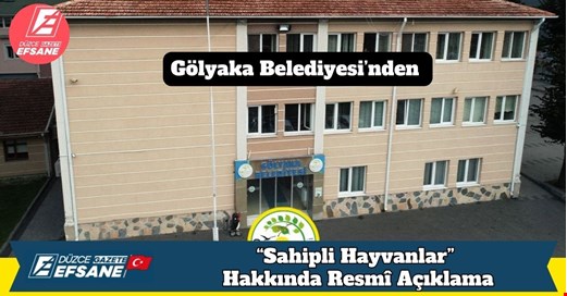 Gölyaka Belediyesi’nden “Sahipli Hayvanlar” Hakkında Resmî Açıklama