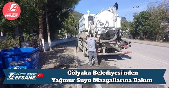 Gölyaka Belediyesi’nden Yağmur Suyu Mazgallarına Bakım