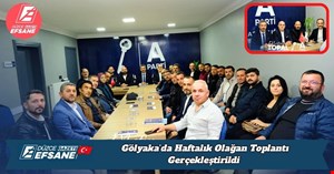Gölyaka’da Haftalık Olağan Toplantı Gerçekleştirildi