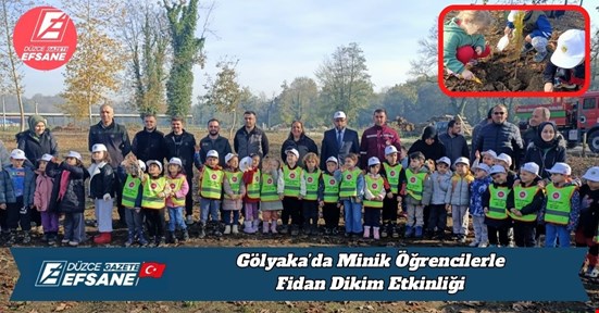 Gölyaka’da Minik Öğrencilerle Fidan Dikim Etkinliği