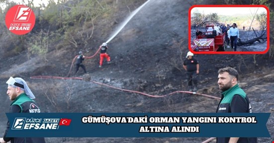GÜMÜŞOVA’DAKİ ORMAN YANGINI KONTROL ALTINA ALINDI