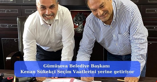 Gümüşova Belediye Başkanı Kenan Sükekçi Seçim Vaatlerini yerine getiriyor