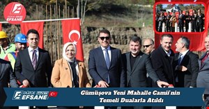 Gümüşova Yeni Mahalle Camii’nin Temeli Dualarla Atıldı