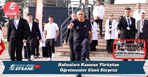 Hafızalara Kazınan Yürüyüşe Öğretmenler Günü Sürprizi