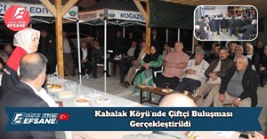 Kabalak Köyü’nde Çiftçi Buluşması Gerçekleştirildi