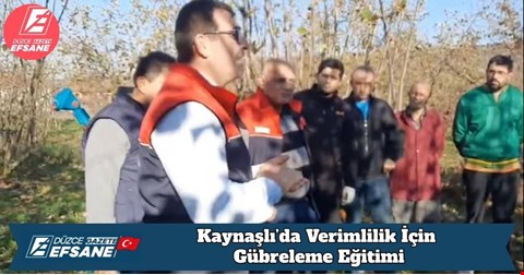 Kaynaşlı’da Verimlilik İçin Gübreleme Eğitimi