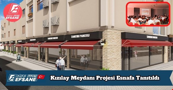Kızılay Meydanı Projesi Esnafa Tanıtıldı