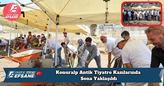 Konuralp Antik Tiyatro Kazılarında Sona Yaklaşıldı